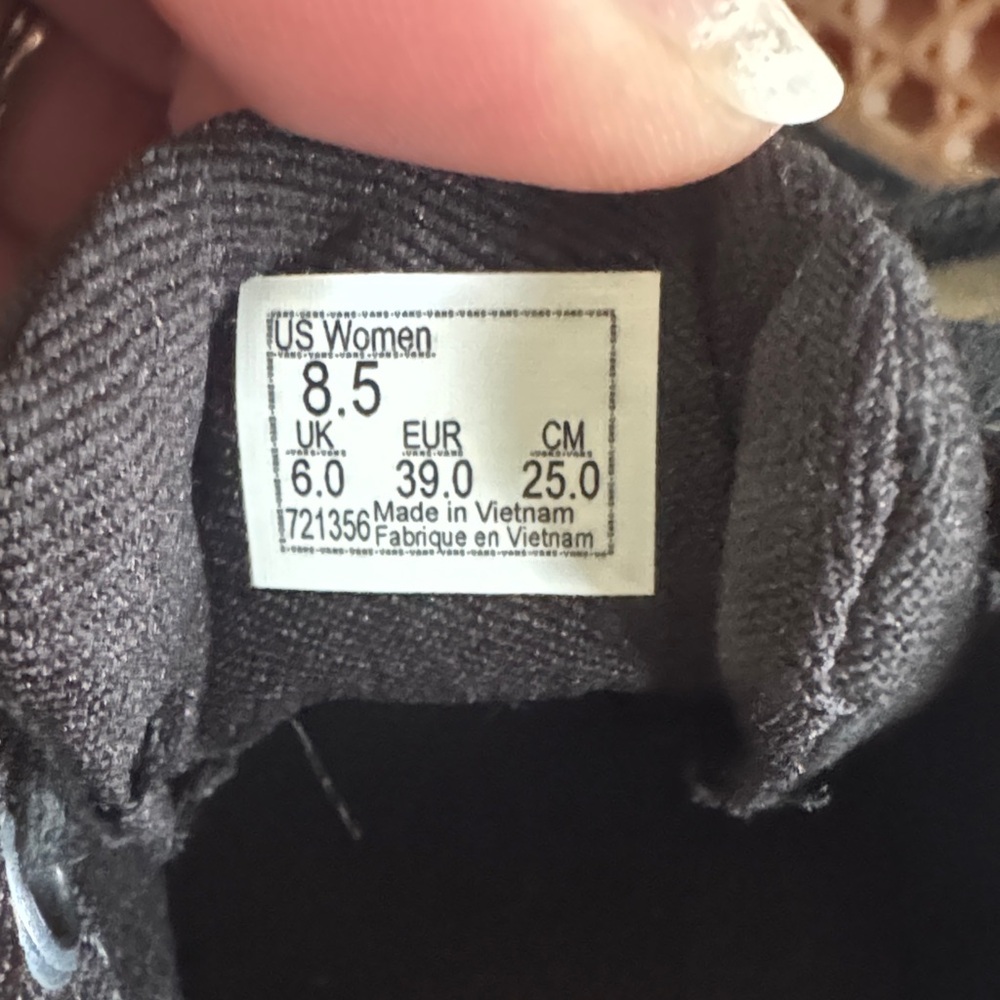 Vans Women’s Classic Black Sneakers - Picture 4 of 4